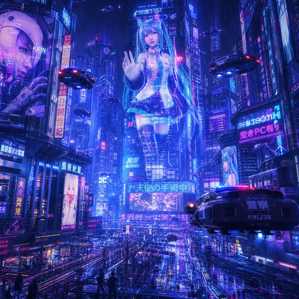 赛博雨夜